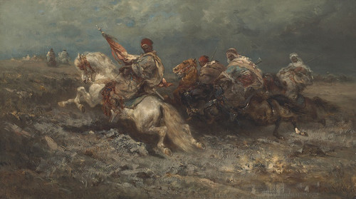 Digital Print - The Stampede by Adolf Schreyer