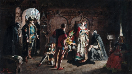 Digital Print - Sten Sture the Elder Frees the Captive Danish Queen Kristina from the Vadstena Monastery by Carl Larsson