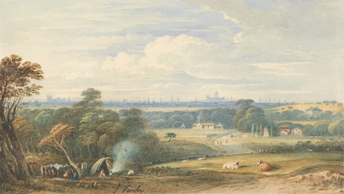 Digital Print - London from the South West by John Varley