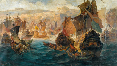 Digital Print - The Crusader Invasion Of Constantinople by Vasilios Chatzis