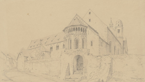 Digital Print - St Paul's church in Worms by Friedrich Wilhelm Ludwig Digital Print - St Paul's church in Worms by Friedrich Wilhelm Ludwig