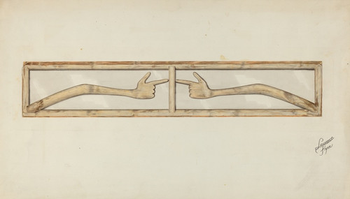 Digital Print - Carved Transom by Lawrence Flynn Digital Print - Carved Transom by Lawrence Flynn