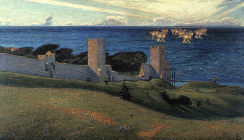Digital Print - Vision. Scene from Visby by Richard Bergh