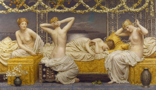 Digital Print - A Summer Night by Albert Joseph Moore