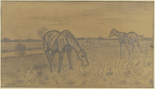 Digital Print - Horses on the field by Wilhelm Kalb Digital Print - Horses on the field by Wilhelm Kalb