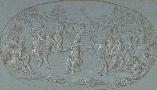 Digital Print - Dancing Nymphs in a Glade by Circle of Bernard Picart