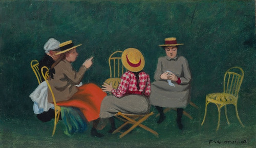 Digital Print - Fillettes au Bois de Boulogne ou Le Jardin by Flix Vallotton