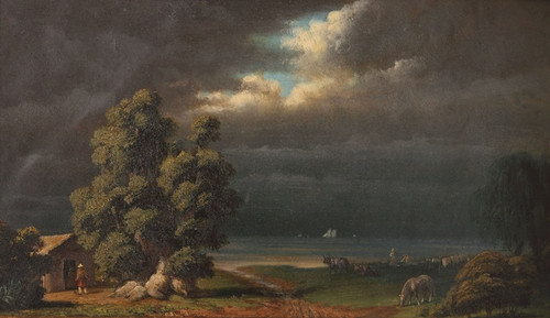 Digital Print - Costa del Rio de la Plata by Prilidiano Pueyrredn