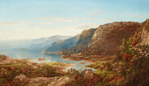 Digital Print - On the Upper Hudson by William Louis Sonntag