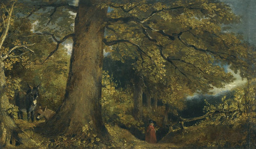 Digital Print - A Young Girl In A Woodland Landscape by John Constable