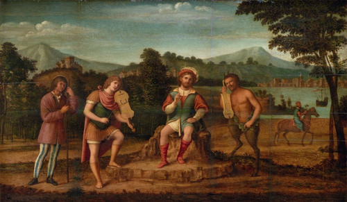 Digital Print - The Judgement of Midas. The Musical Contest between Apollo and Marsyas by Giovanni Battista Cima da Conegliano