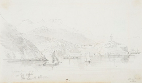 Digital Print - Alhambra at anchor (Port Chalmers) by Nicholas Chevalier