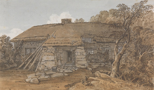 Digital Print - A Cottage in the Isle of Wight by George Barret Jr. Digital Print - A Cottage in the Isle of Wight by George Barret Jr.