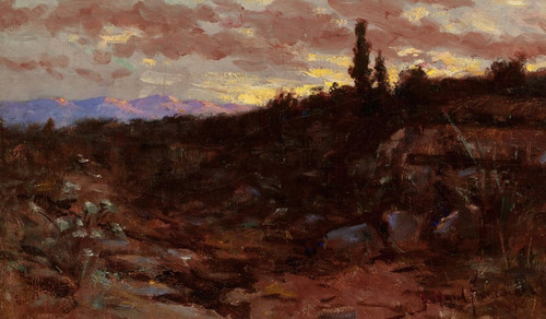Digital Print - Sunset Landscape by John Bond Francisco