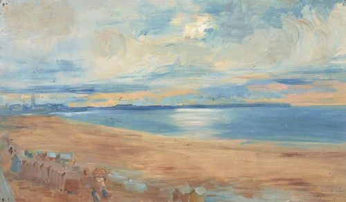 Digital Print - Vue de la plage de Parame et Vue de Saint Malo prise de Dinard by Paul PAULIN
