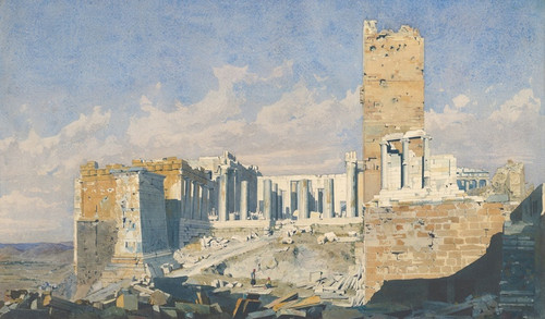 Digital Print - The Acropolis from the West, with the Propylaea and the Temple of Athena Nike, Athens by Thomas Hartley Cromek