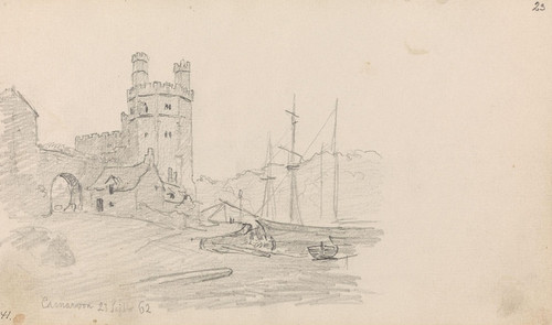 Digital Print - Castell Caernarfon by Hans Gude