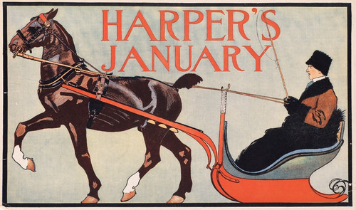 Digital Print - Harper's January by Edward Penfield