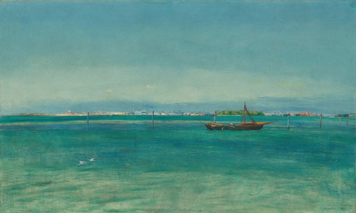 Digital Print - Venice from the Lido to Giudecca by John William Inchbold