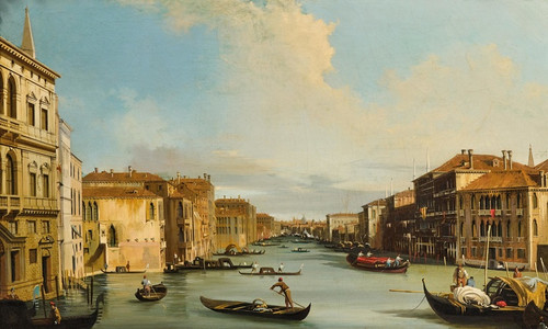 Digital Print - Venice, the Grand Canal from Palazzo Balbi to the Rialto Bridge by Carlo Grubacs