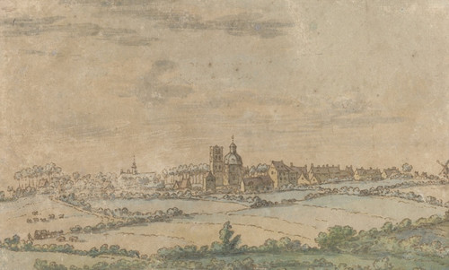 Digital Print - View of Scherpenheuvel, Flemish Brabant by Josua de Grave