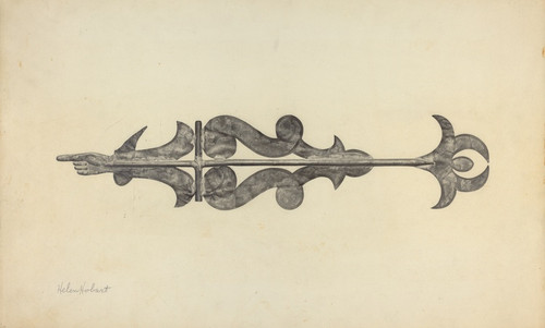 Digital Print - Weather Vane - Scroll with Index by Helen Hobart