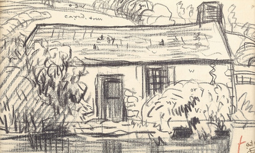 Digital Print - Farm House in a Landscape by Oscar Bluemner