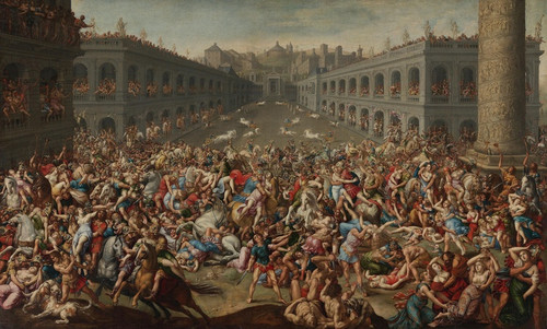 Digital Print - The Rape of the Sabine Women by Claude Druet