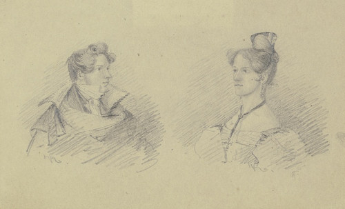 Digital Print - Bildnis eines Herren und einer Dame by Fritz Bamberger