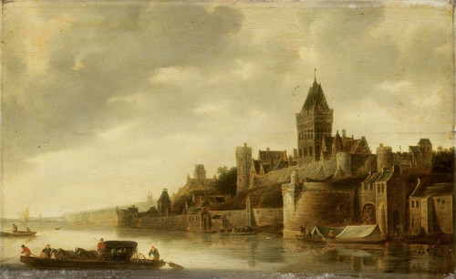 Digital Print - View of the Valkhof in Nijmegen by Frans de Hulst