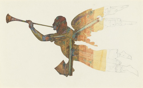 Digital Print - Gabriel Weather Vane (Technique) by Lucille Chabot
