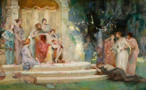 Digital Print - Sketch for 'Psyche before the throne of Venus' by Henrietta Rae