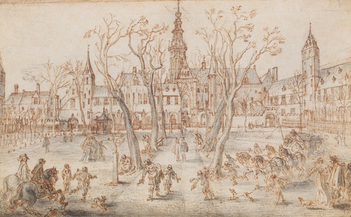 Digital Print - Abdijplein of Middelburg by Adriaen van de Venne