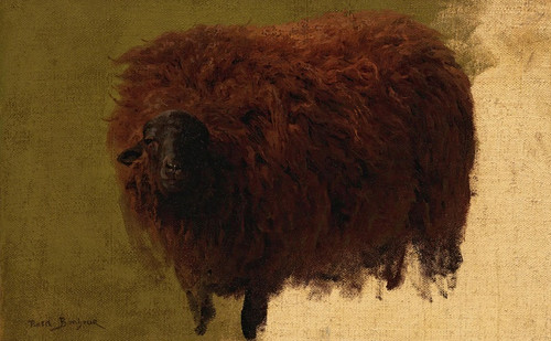 Digital Print - Large Wooly Sheep(Wether) by Rosa Bonheur