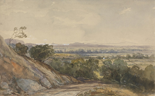 Digital Print - Cleeve, Somerset, with Bridgewater Bay in the Distance by William James Mller