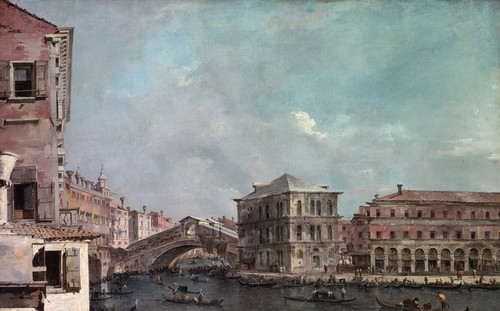 Digital Print - The Grand Canal above the Rialto by Francesco Guardi