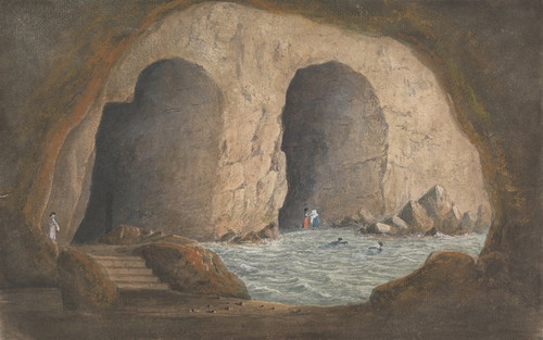 Digital Print - View of the Caves of Syrini - Sorrento-Bay of Naples by Isaac Weld Digital Print - View of the Caves of Syrini - Sorrento-Bay of Naples by Isaac Weld