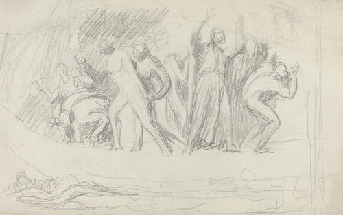 Digital Print - Study for 'The Deluge' by George Romney