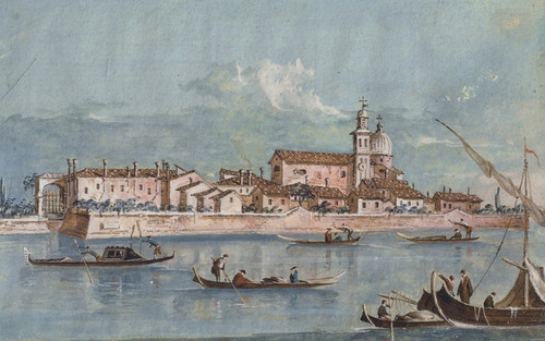 Digital Print - The Island of the Certosa by Giacomo Guardi