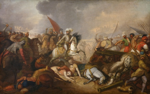 Digital Print - The Battle of Khotyn by Franciszek Smuglewicz