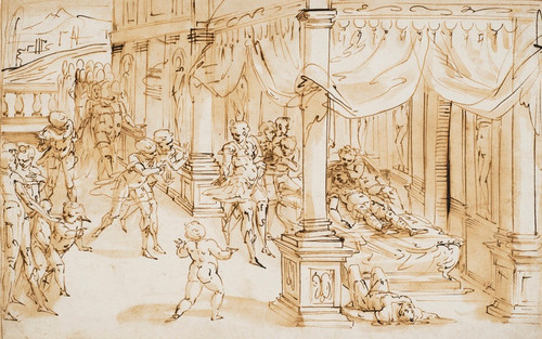 Digital Print - The Death of Cleopatra by Luca Cambiaso