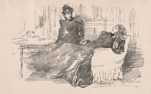 Digital Print - The Sisters by James Abbott McNeill Whistler