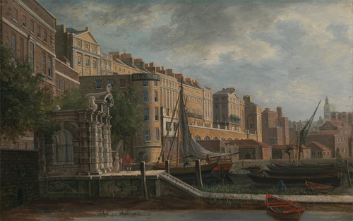Digital Print - York Water-Gate and the Adelphi by Daniel Turner
