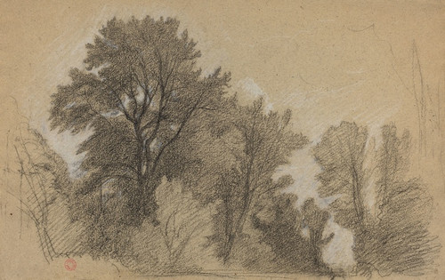 Digital Print - Edge of a Wood by Jean-Achille Benouville
