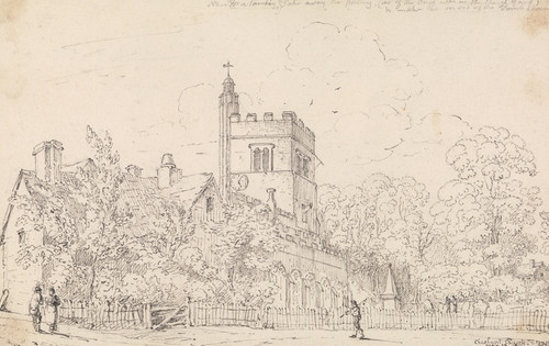Digital Print - Cheshunt Church, 23 May 1814 by Thomas Hastings