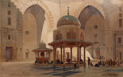 Digital Print - Mosque of Sultan Hassan, Cairo by Edward Angelo Goodall