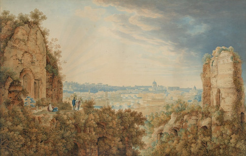 Digital Print - A View of Rome from the Palatine by Carl Ludwig Frommel