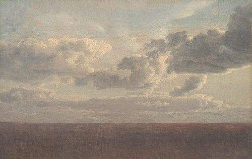 Digital Print - Study of Clouds over the Sea by Christoffer Wilhelm Eckersberg