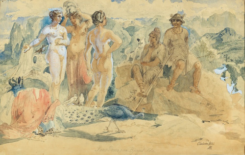 Digital Print - The Judgment of Paris by Holger Roed