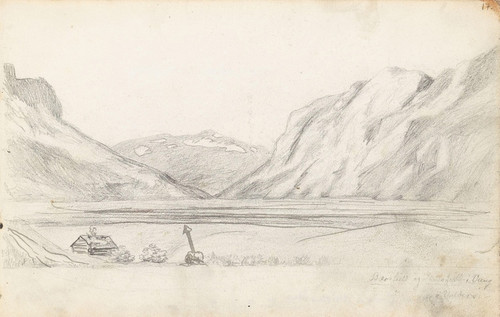 Digital Print - Bergsfjell og Skutshorn, Vang i Valdres by Hans Gude